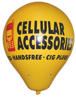 Helium Filled Advertising Balloons