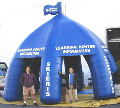 Custom Made inflatable tents, trade show booth, kiosk. Click for Larger View.